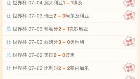 2026世界杯实时比分 122509 2